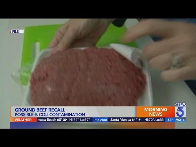 Ground beef recalled due to possible E.Coli contamination