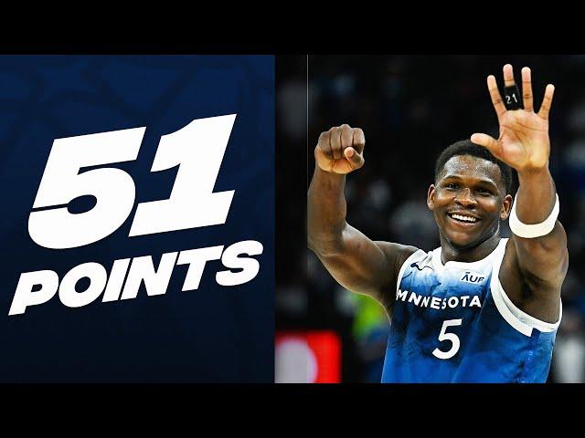 Anthony Edwards Drops CAREER-HIGH 51 Points!  | April 9, 2024