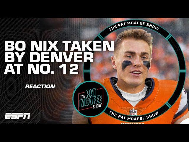 Bo Nix drafted by the Broncos at No. 12 | Pat McAfee Draft Spectacular