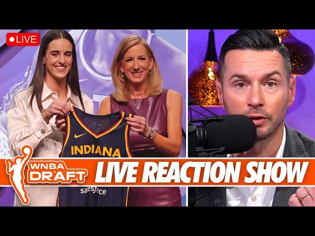 Caitlin Clark Selected Number 1 Overall in the Historic 2024 WNBA Draft | JJ Reacts LIVE