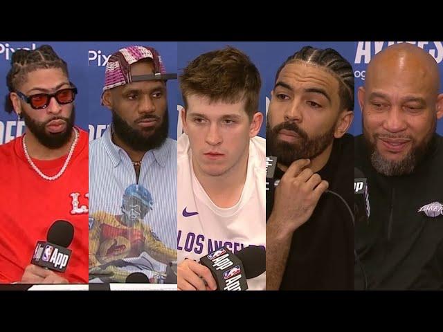 Lakers vs Nuggets R1G3 | Lakeshow Postgame Interviews x Highlights: AR, Gabe, AD, Bron & Darvin Ham