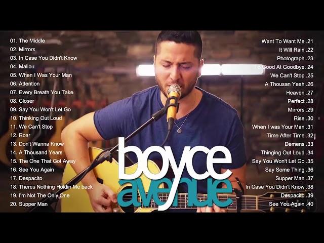 Boyce Avenue Greatest Hits - Boyce Avenue Acoustic playlist 2020