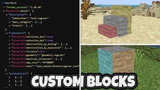 How to Make CUSTOM BLOCKS in Minecraft Bedrock