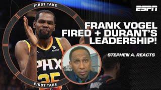 YOU WEREN'T THE FIRST CHOICE - Stephen A. Smith didn't HOLD BACK on KD & Frank Vogel  | First Take