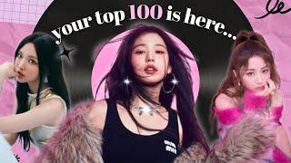 the top 100 kpop girl group songs of 2023 (as voted by YOU)