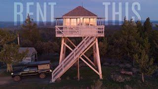 Renting a Remote Fire Lookout Alone in the Mountains of Oregon