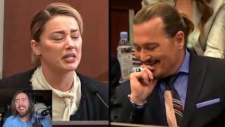 Johnny Depp Can't Stop Laughing at Amber Heard's Testimony