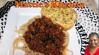 Delicious Home Style Spaghetti Recipe | Mattie's Kitchen