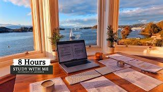 8 HOUR STUDY WITH ME | 10-min Break, No music, Study with Merve