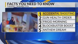 KRQE Newsfeed: Accidental shooting, Public health order, Cold temperatures, Blockbuster boost, Anthe
