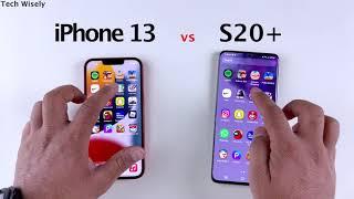 iPhone 13 vs SAMSUNG S20+ 5G SPEED TEST