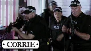 Armed Police Raid the Nail Salon | Coronation Street