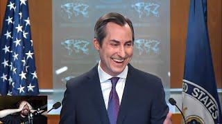 US official laughs at question about invading other countries