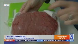 Ground beef recalled due to possible E.Coli contamination