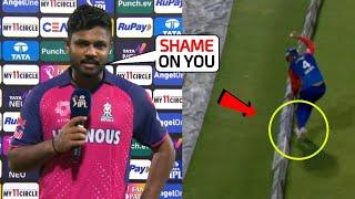 Sanju Samson's angry statement on the Umpiring said "It was six, Not Out" after losing RR vs DC IPL