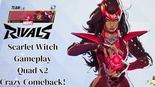 Scarlet Witch MVP Gameplay | Marvel Rivals | Closed Alpha Test