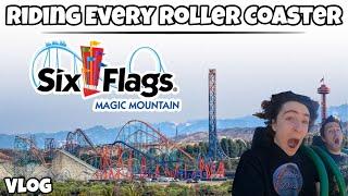 Riding EVERY Roller Coaster in ONE DAY at Six Flags Magic Mountain | VLOG [4/15/24]
