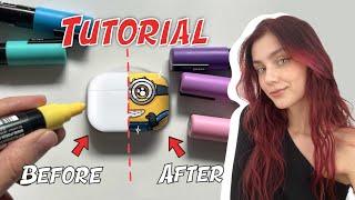 How To Customize(Paint) AirPods Like a Pro! ( Art Tutorial)