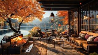 Warm Jazz Music for Relaxing, Study Cozy Fall Coffee Shop Ambience ~ Smooth Jazz Instrumental Music