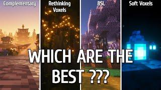 TOP Minecraft Shaders | Best 1.20 Shaders Comparison | BSL, Complementary, Soft/Rethinking Voxels