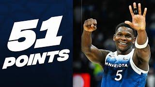 Anthony Edwards Drops CAREER-HIGH 51 Points!  | April 9, 2024