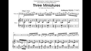 Anthony Plog - Three Miniatures [Score Video]