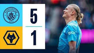 HIGHLIGHTS! HAALAND HITS FOUR AS CITY POWER PAST WOLVES | Man City 5 - 1 Wolves | Premier League