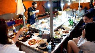 소주가 맛의 비결!? 유쾌한 포장마차 사장님의 5분컷 요리! / Street Cart Bar | Korea Street Food