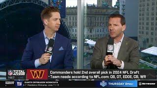 NFL Total Access | Ian Rapoport: As of now, the Commanders seem set to pick at No. 2 in NFL Darft