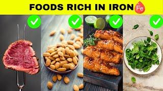 Anemia Diet - Foods Rich In Iron For Anemia |Richest Food Sources Of Iron