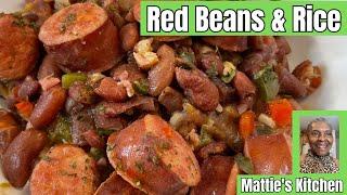 Homemade Red Beans and Rice / Red Bean's and Rice Recipe / Mattie's Kitchen