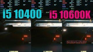 i5 10400f vs i5 10600k - 13 Games Tested