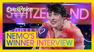 Nemo's First Interview after winning the Eurovision Song Contest 2024! 