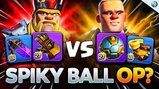 Is SPIKY BALL or RAGE VIAL Stronger with Barbarian King?! Clash of Clans Event