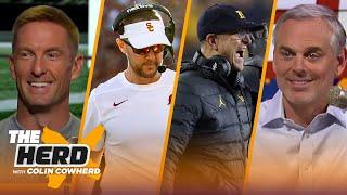 Michigan without Jim Harbaugh vs Ohio State, concerns for Lincoln Riley and USC? | CFB | THE HERD