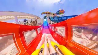 NEW Turtle Coaster - Proslide RocketBLAST - The Land of Legends - Onride - 4k - Wide Angle