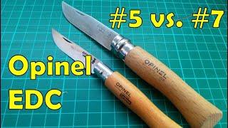 Opinel #5 versus #7 – Comparison review of this UK legal EDC knife