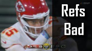 The refs were AWFUL at the end of the Kansas City Chiefs Vs Green Bay Packers game