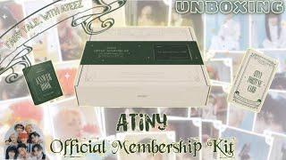 РАСПАКОВКА СКАЗОЧНОГО ЧЛЕНСТВА ATEEZ 2023  UNBOXING Atiny membership kit 2023 #ateez #binder #kpop
