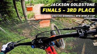 GoPro: Jackson Goldstone takes 3RD PLACE in FINALS! | 2023 UCI Downhill MTB World Cup in Leogang