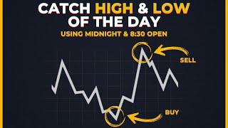 Easy & Powerful Way To Catch High & Low of The Day | 8:30 & Midnight Open