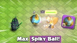 Max Spiky Ball vs All Troops! - Clash of Clans