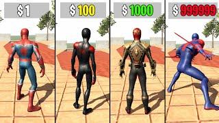 $1 Spider-Man to $10000000 Spider-Man in Indian Bike Driving 3D