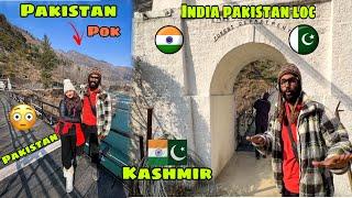 Ye hai INDIA PAKISTAN LOC - NO ARMY, NO FENCING  TEETWAL Last Village of India - Apna Kashmir 