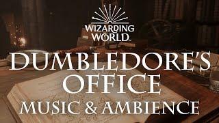 Harry Potter Music & Ambience | Dumbledore's Office - Office Sounds for Sleep, Study, Relaxing