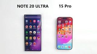 iPhone 15 Pro Vs SAMSUNG Note 20 Ultra 5G - SPEED TEST!
