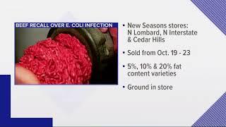 Ground beef recall for possible E.coli contamination