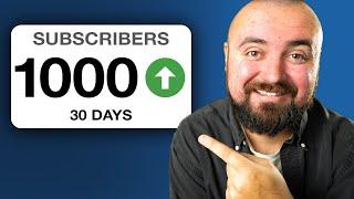 How To Get 1,000 Subscribers on YouTube (2024 Masterclass)