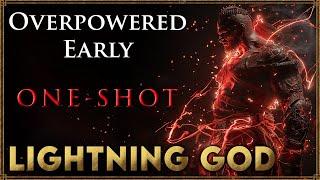 OP Early in 20 Minutes Faith Lightning One Shot Bosses Build (Prophet) | Elden Ring