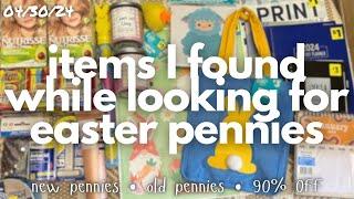 Shop with Me | Dollar General Seasonal Easter a PENNY, found  NEW and old pennies + 90% off items